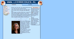 Desktop Screenshot of leerbridgen.nl
